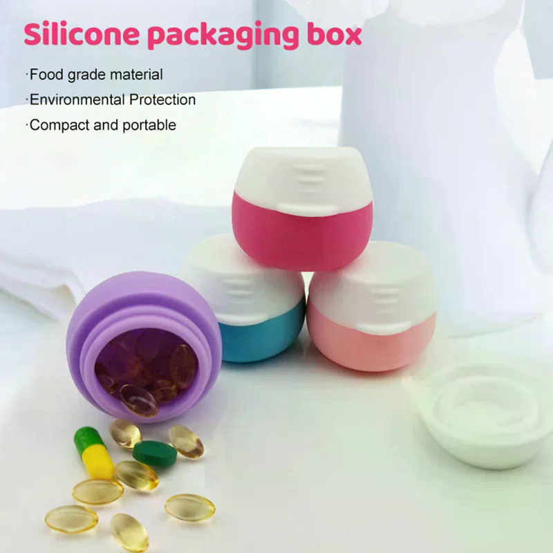 Body Jewelry Jewelry Box - 20ml Portable Silicone Travel Jars With