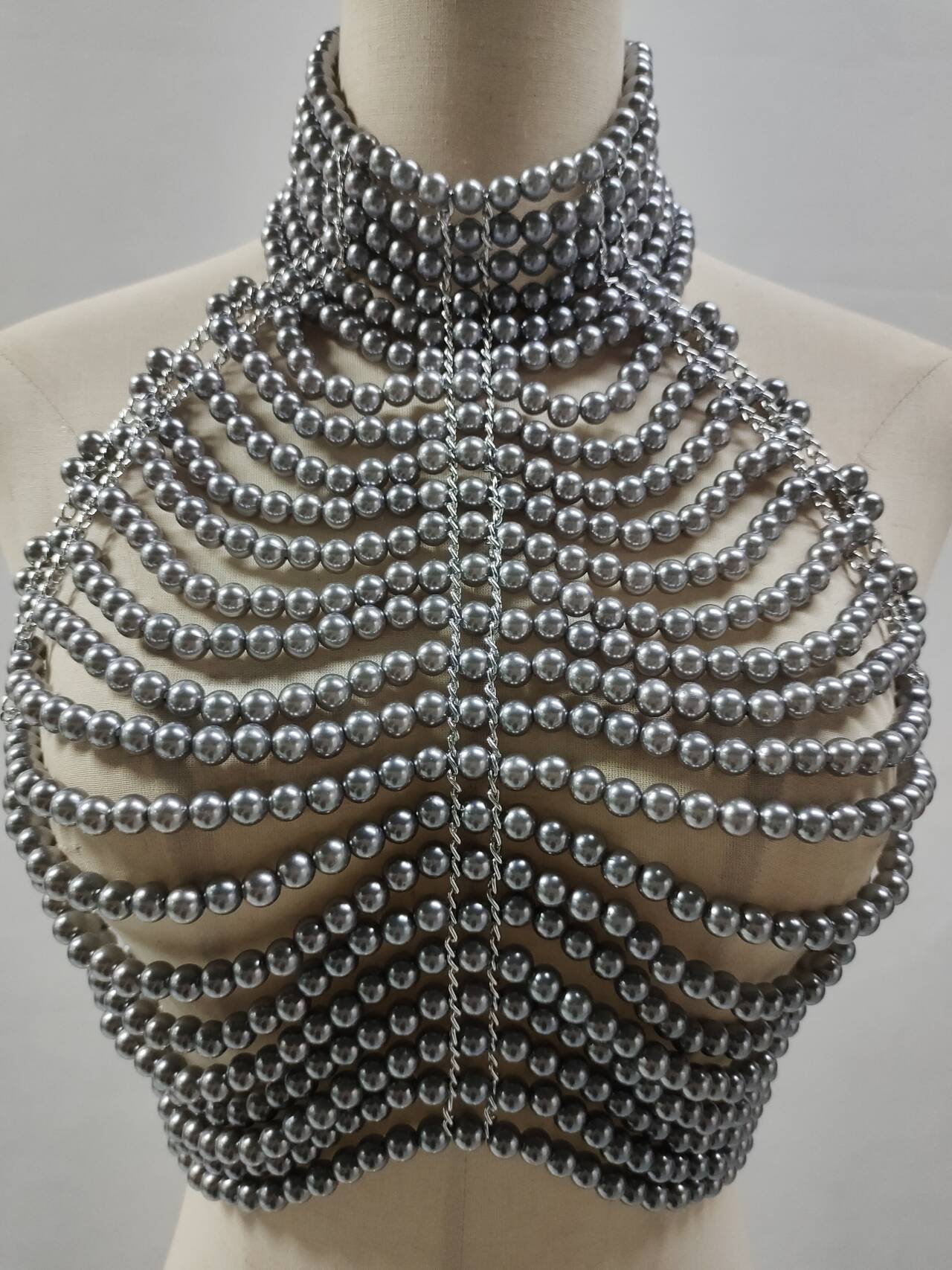 Body Jewelry For Backless Dress - Women's Tank Tops Pile Collar Sleeveless