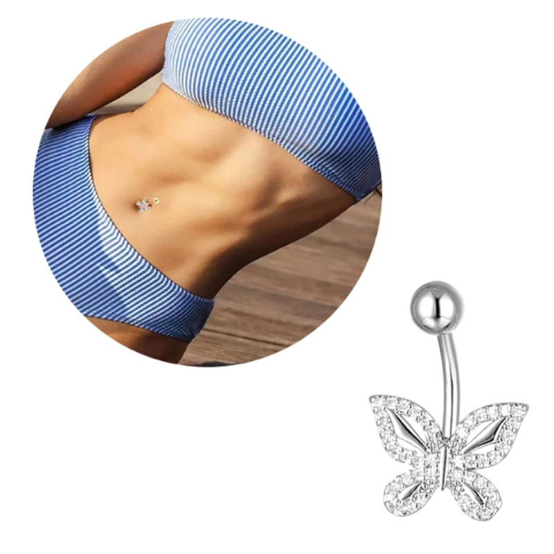 Body Jewelry Titanium - ●Titanium Navel Multiple Styles Butterfly Umbilical