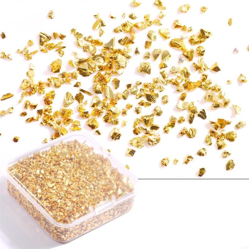 Body Jewelry Jewelry Box - Crushed Glass Glitter Resin 80g/Box Irregular
