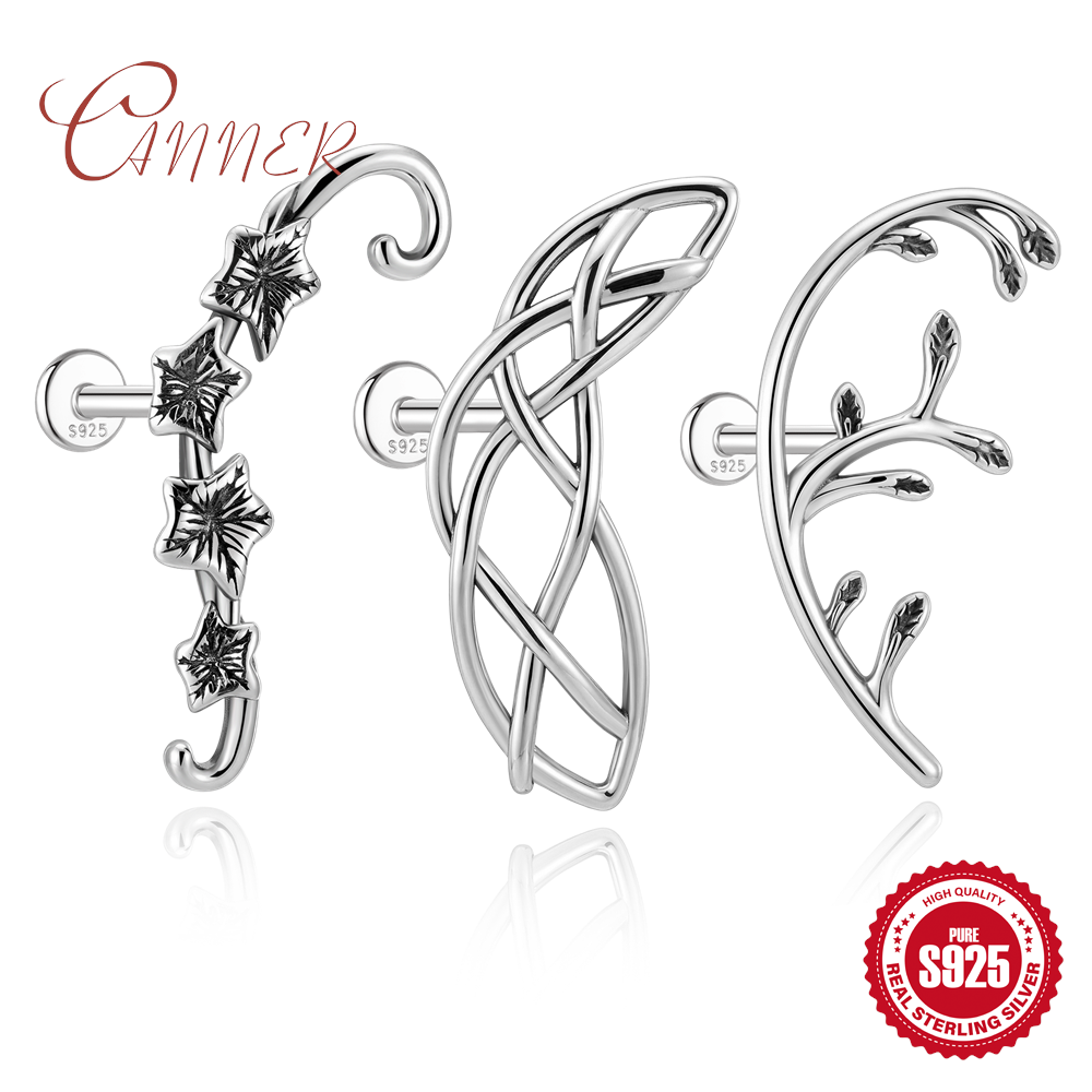 Body Jewelry Flat Back - CANNER 925 Sterling Silver Gothic Style