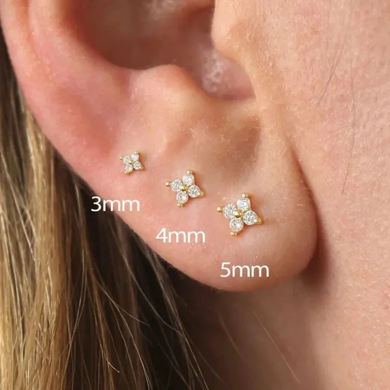 Body Jewelry Hypoallergenic - Simple Hypoallergenic Small Zircon Crystal Mini