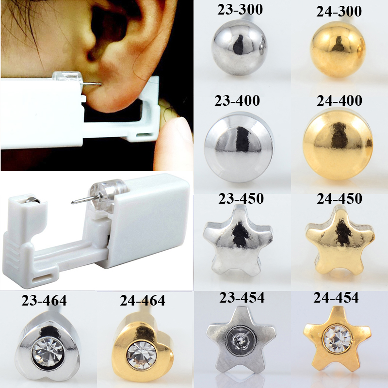 Body Jewelry Jewelry Box - 24pcs/Box No Pain Ear Piercing Kit
