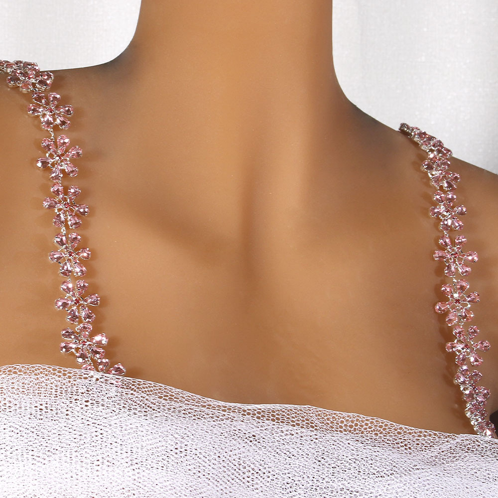 Body Jewelry Jewelry Box - Floral Shoulder Strap for Women Rhinestone