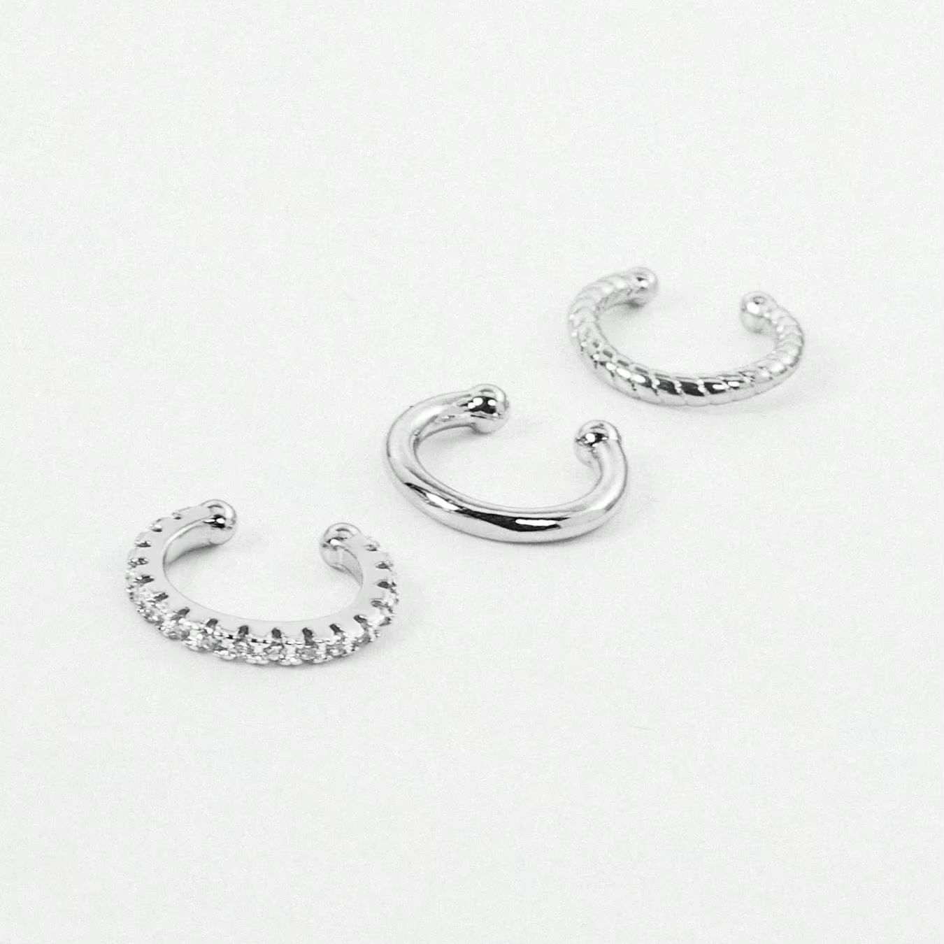 3 Pcs Ear Cuff Earrings for Wo - Body Jewelry Hypoallergenic ulasan dan harga
