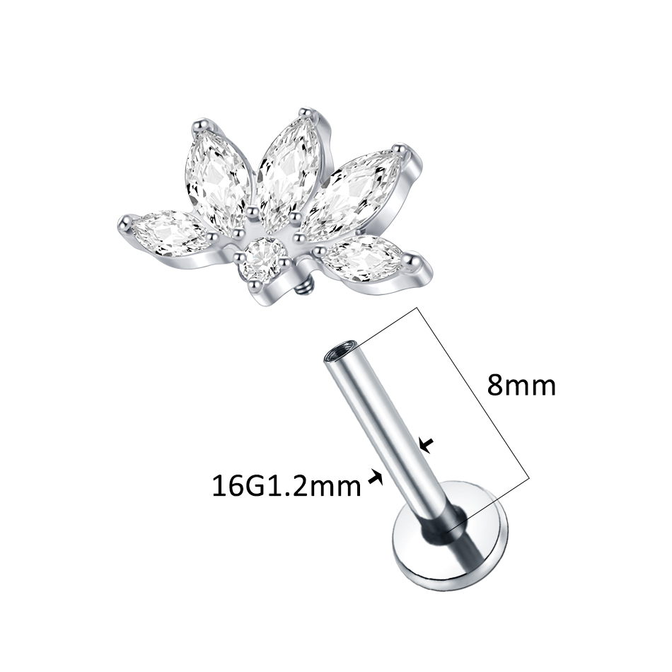 1/5pcs Implant Grade Titanium  - Body Jewelry Titanium ulasan dan harga
