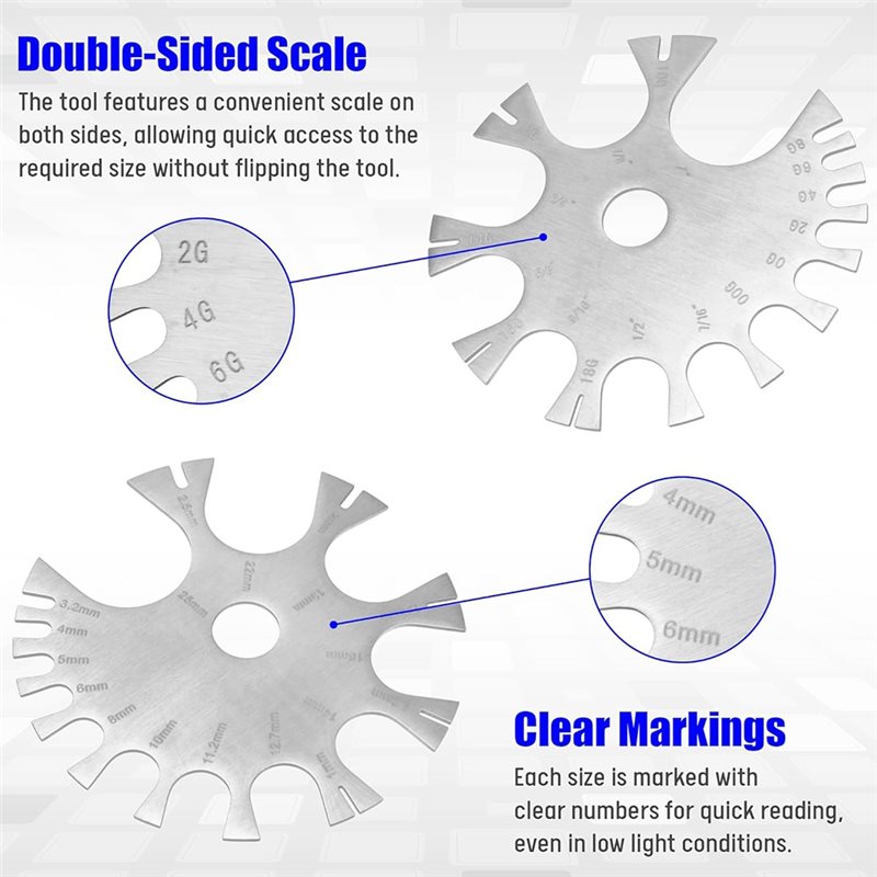ABYN-For Body Jewelry Sizing T - Body Jewelry Measurements ulasan dan harga