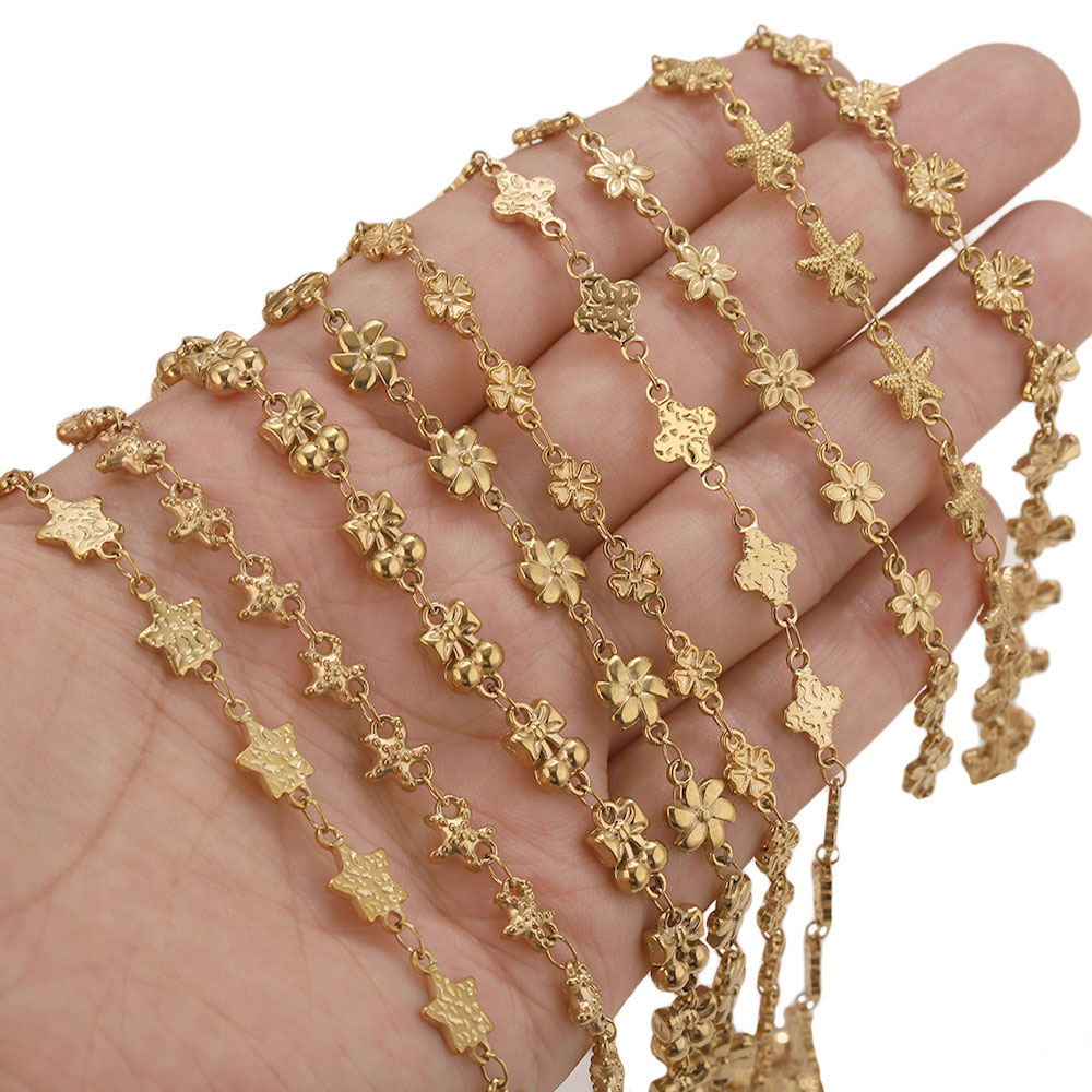 1Meter Stainless Steel Flower  - Body Jewelry For You ulasan dan harga