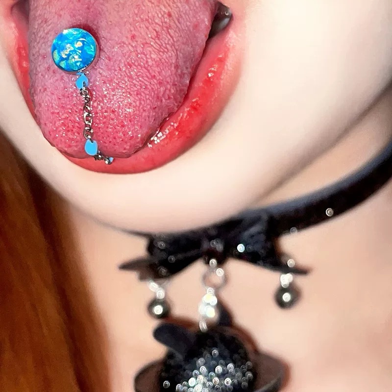 1Pc High-Quality Trendy Blue G - Body Jewelry Titanium ulasan dan harga
