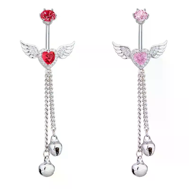 Wing Heart Belly Button Rings  - Body Jewelry Hypoallergenic ulasan dan harga