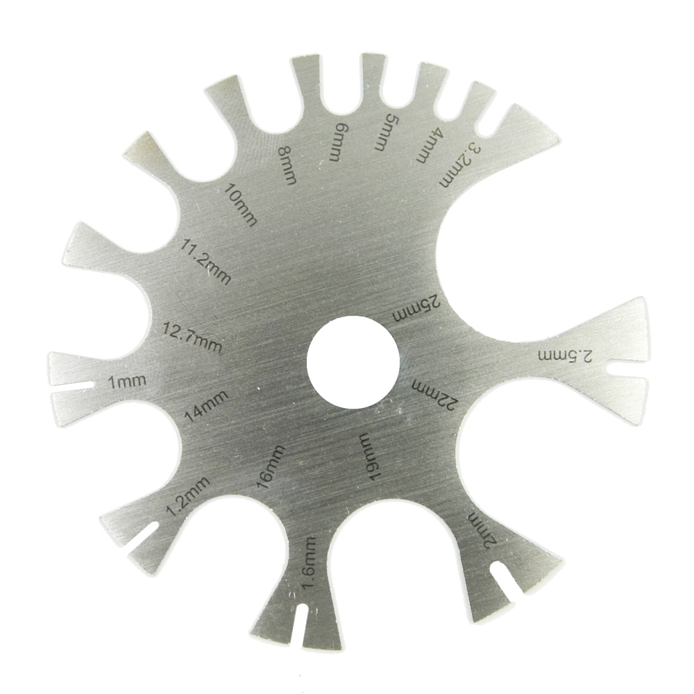 Stainless Steel Gauge Wheel Be - Body Jewelry Measurements ulasan dan harga