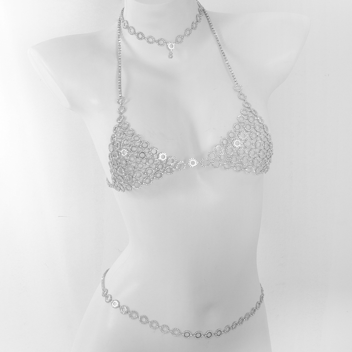Fashionable Circular Splicing  - Body Jewelry Rhinestone ulasan dan harga