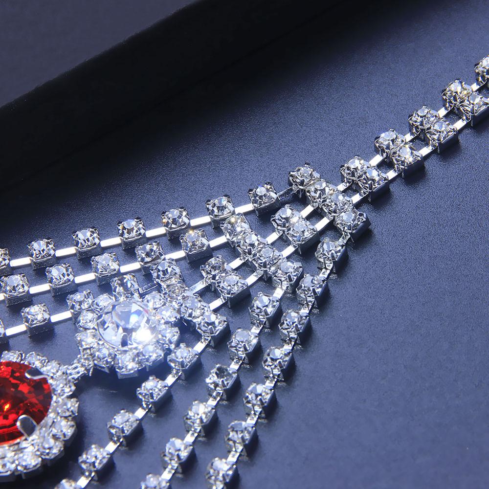 Sexy Body Chain Lingerie Red C - Body Jewelry Rhinestone ulasan dan harga