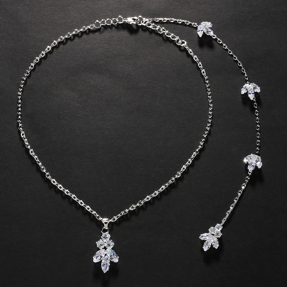 Back Chain Rhinestone Pendant  - Body Jewelry For Backless Dress ulasan dan harga
