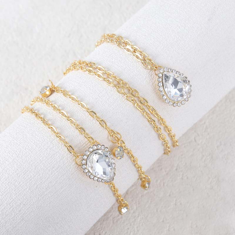 Teardrop Crystal Back Body Cha - Body Jewelry For Backless Dress ulasan dan harga