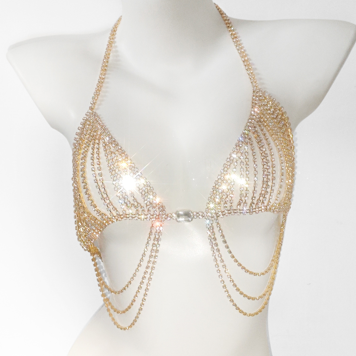 Fashionable Tassels Sexy Rhine - Body Jewelry Rhinestone ulasan dan harga
