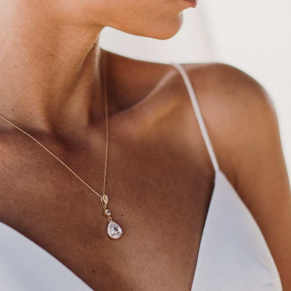 Luxury Zircon Water Drop Back  - Body Jewelry For Backless Dress ulasan dan harga