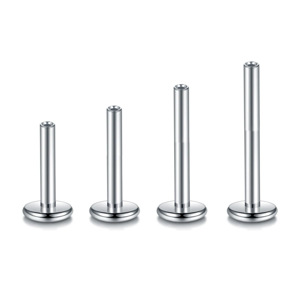 10pcs/Lot ASTM F136 G23 Titani - Flat Back Labret Stud ulasan dan harga