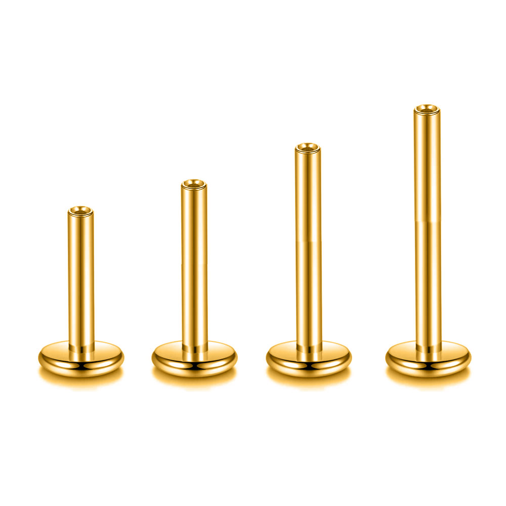 10pcs/Lot ASTM F136 G23 Titani - Flat Back Labret Stud ulasan dan harga