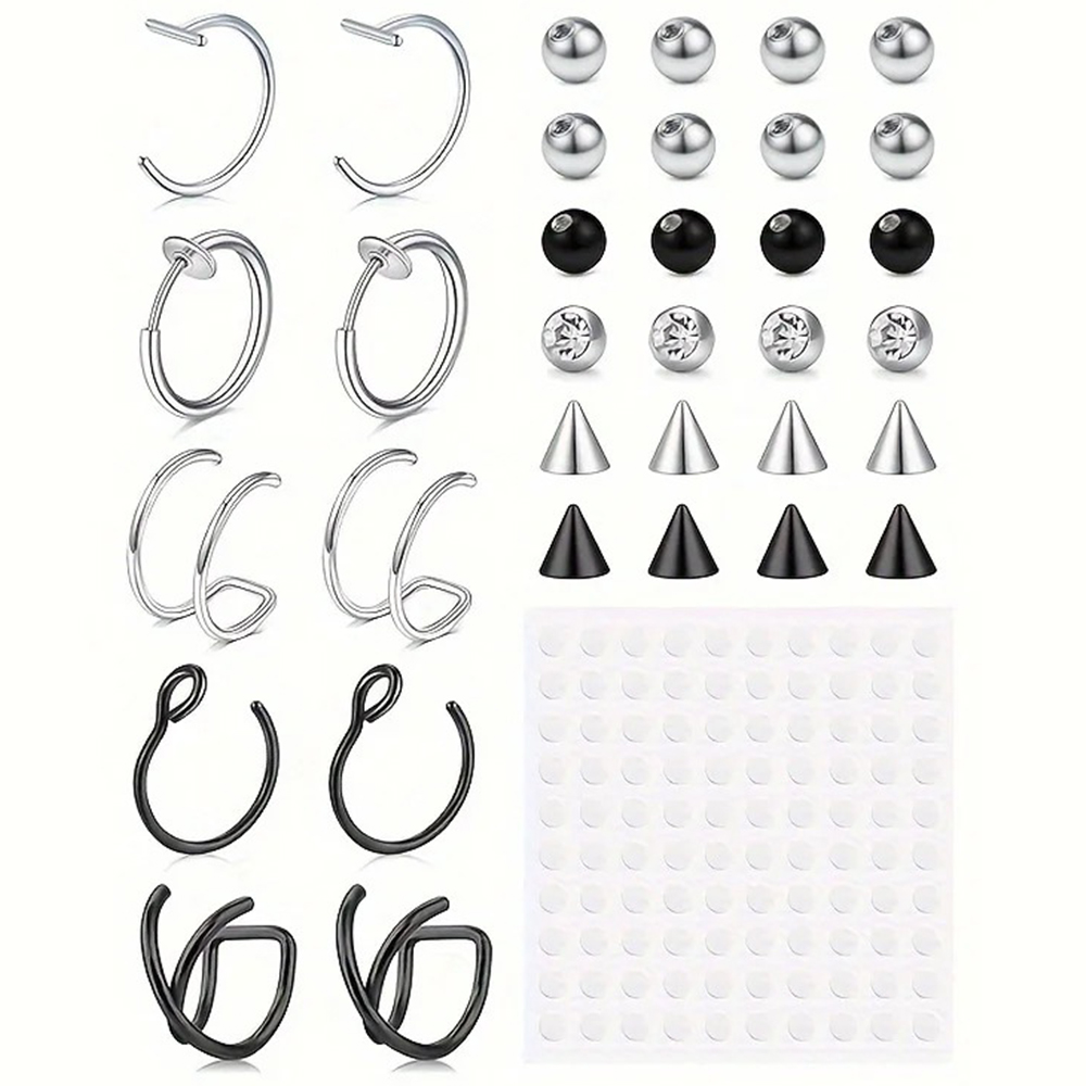 Fake Piercings Fake Lip Ring F - Body Jewelry Lip Ring ulasan dan harga