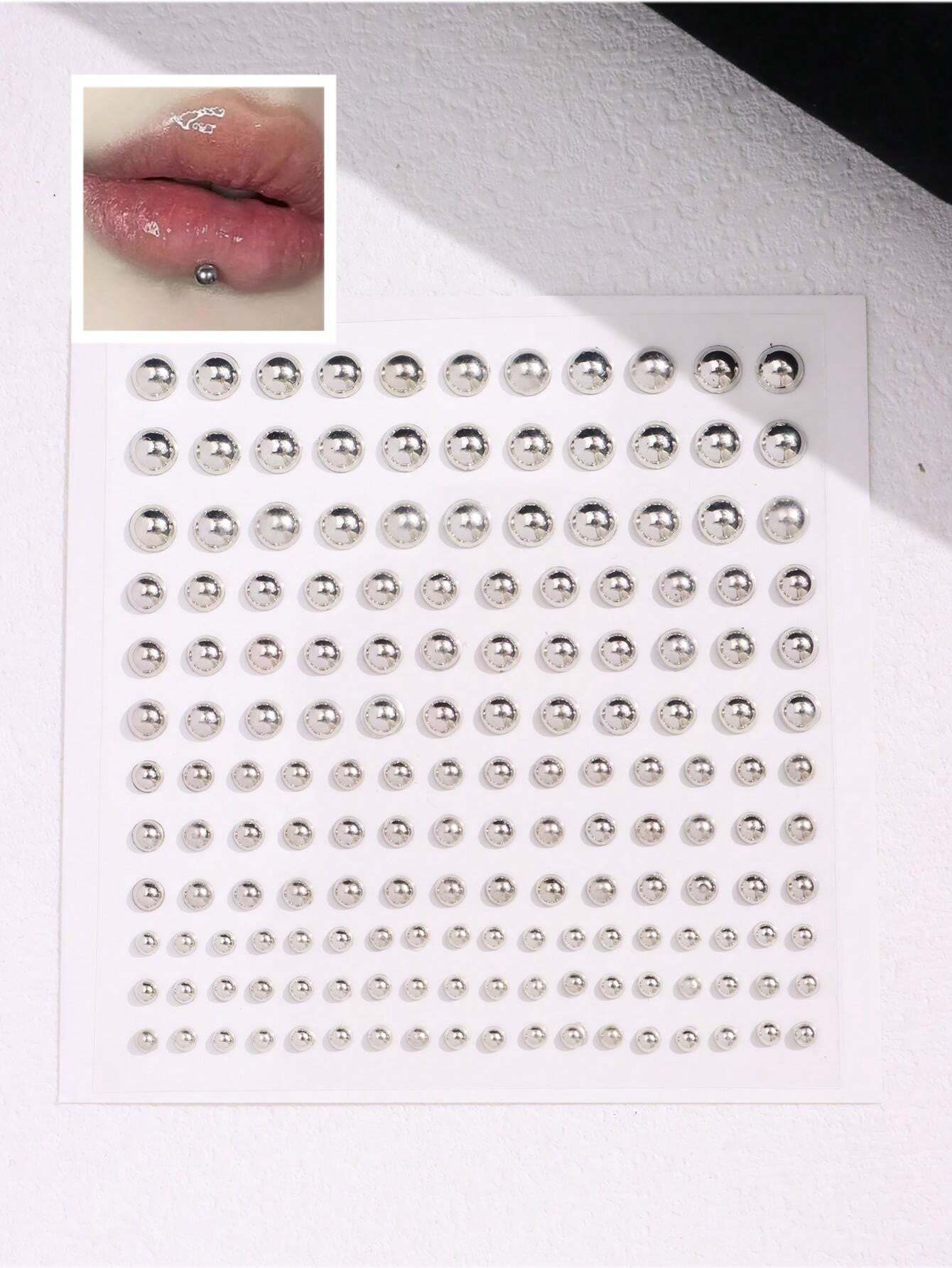 165pcs/Set 3-6mm Silver Plated - Body Jewelry Lip Ring ulasan dan harga