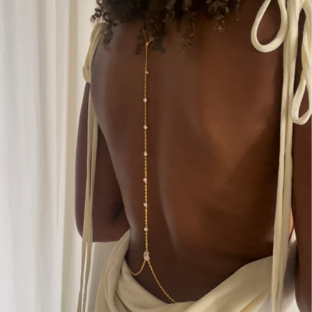 Stonefans Luxury Water Drop Zi - Body Jewelry For Backless Dress ulasan dan harga