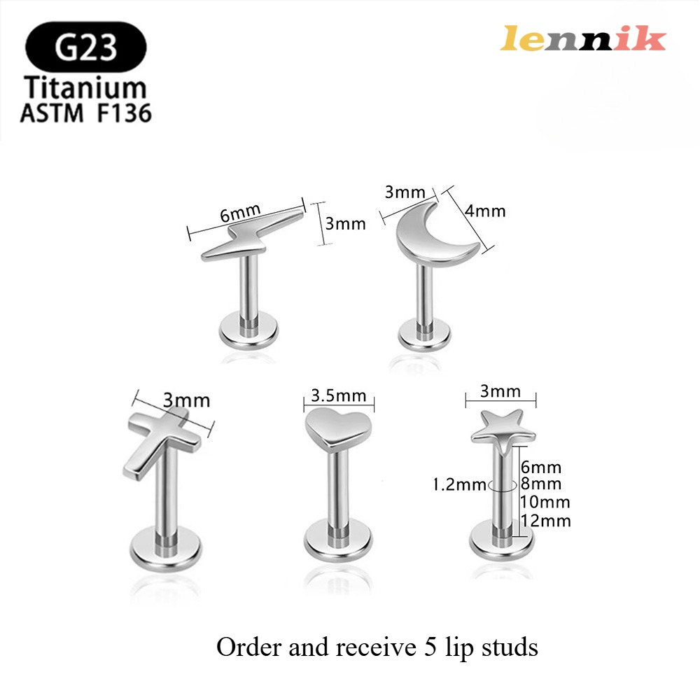 LENNIK F136 Titanium Alloy Cro - Body Jewelry Titanium ulasan dan harga
