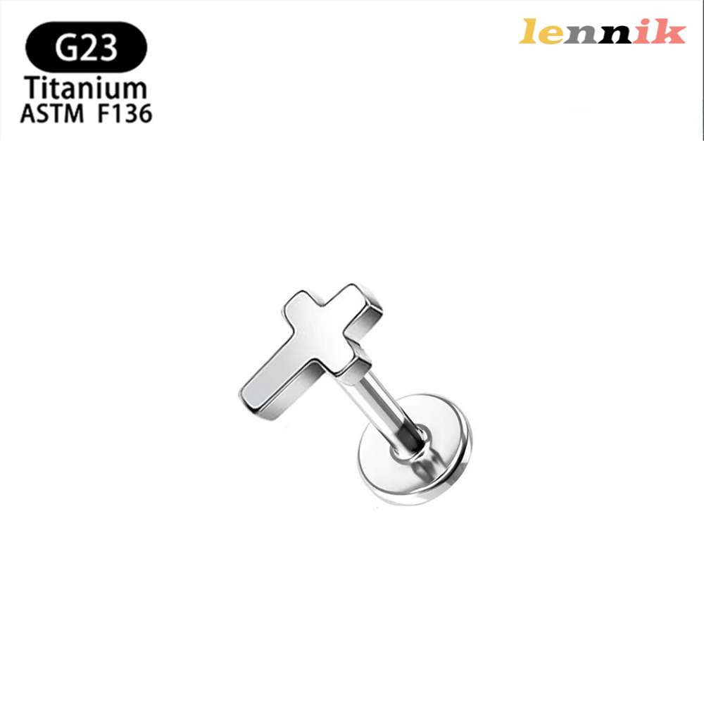 LENNIK F136 Titanium Alloy Cro - Body Jewelry Titanium ulasan dan harga