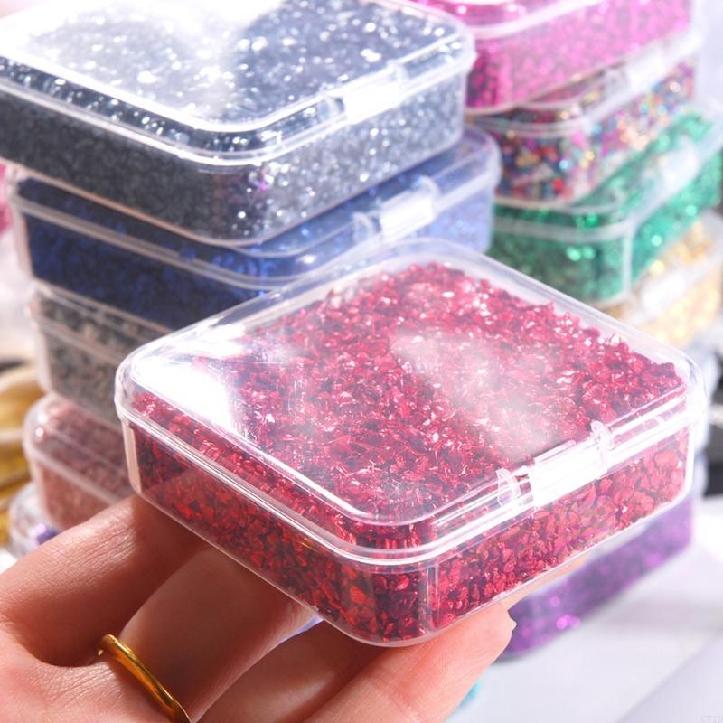 Crushed Glass Glitter Resin 80 - Body Jewelry Jewelry Box ulasan dan harga