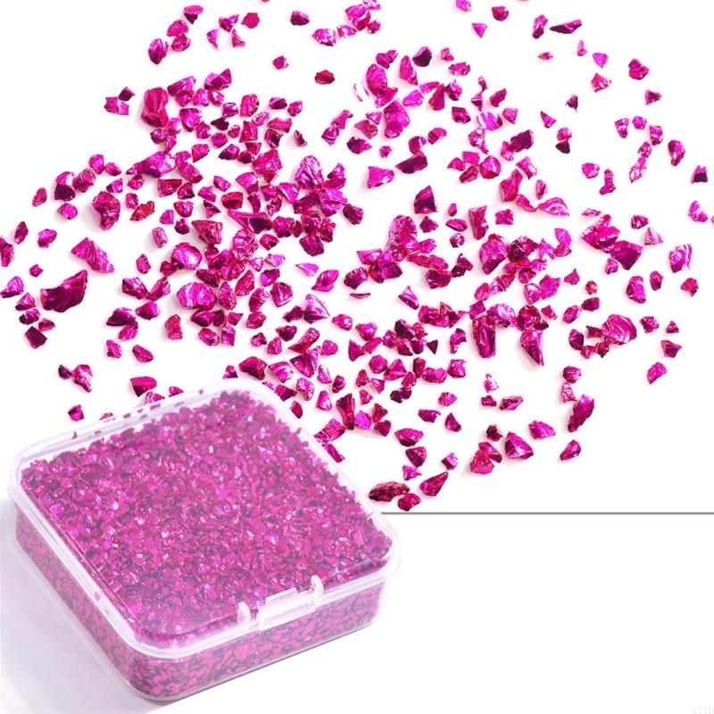 Crushed Glass Glitter Resin 80 - Body Jewelry Jewelry Box ulasan dan harga