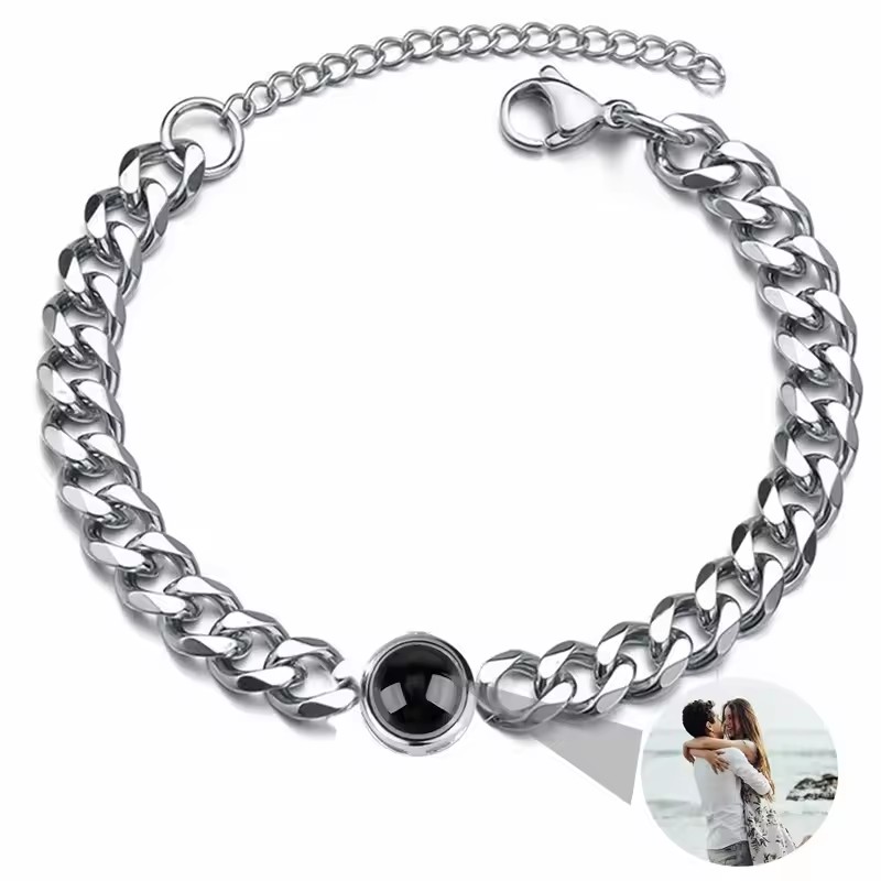 with Personalized Photo Projec - Body Jewelry Titanium ulasan dan harga