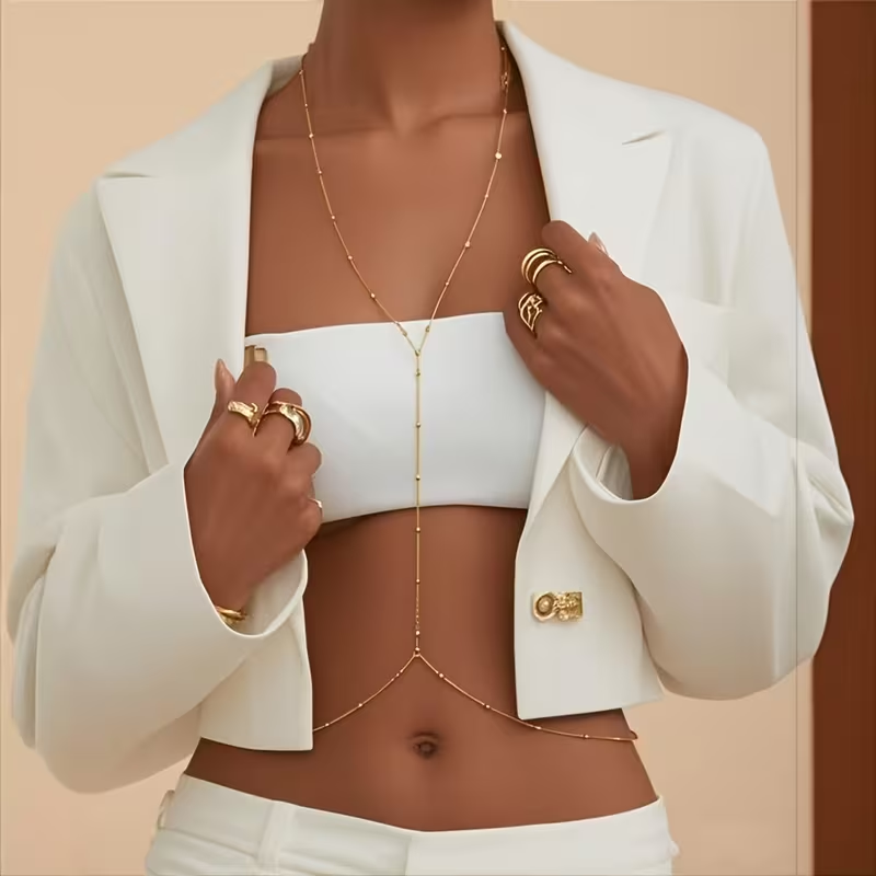 Fashion Simple Bead Chain Bohe - Body Jewelry For You ulasan dan harga