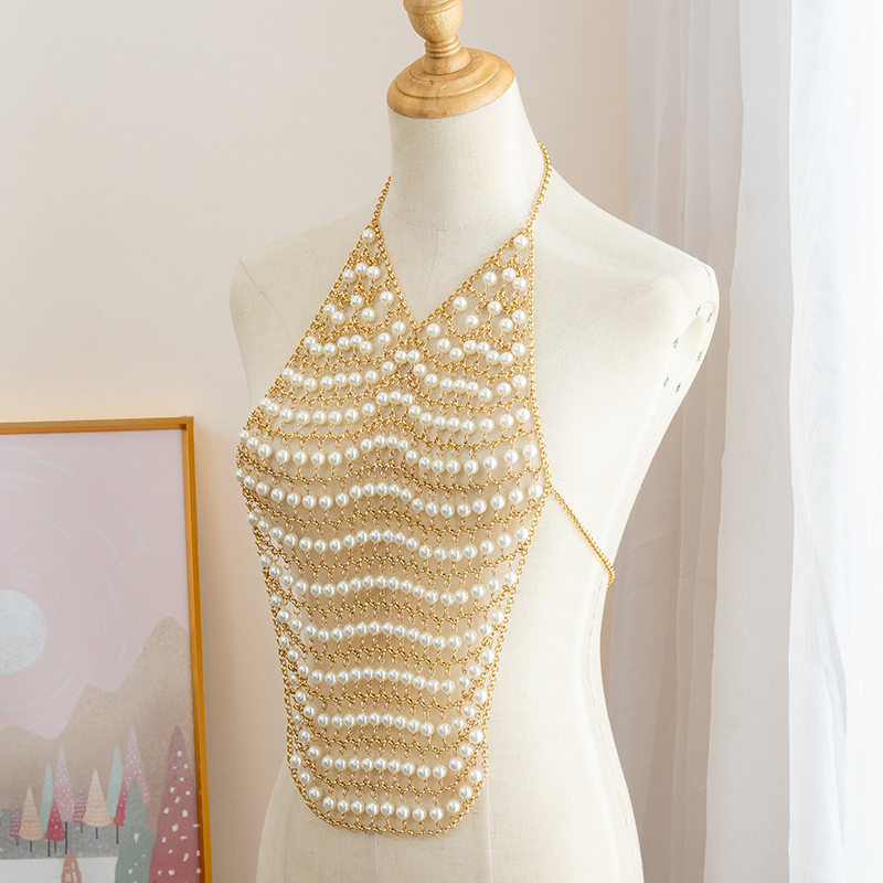 Hazem Body Chains Bra Festival - Body Jewelry For Backless Dress ulasan dan harga