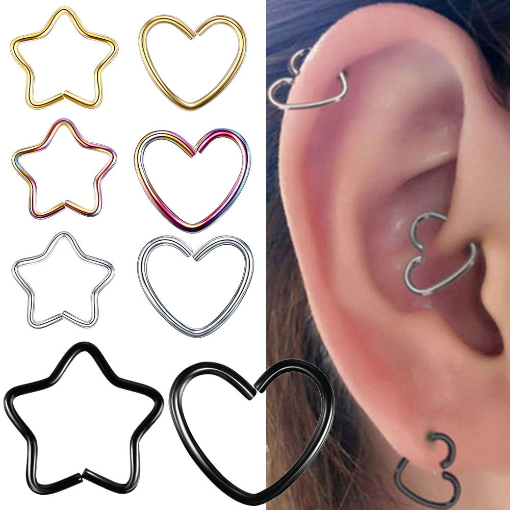 Body Jewelry Surgical Steel Da - Body Jewelry Lip Ring ulasan dan harga