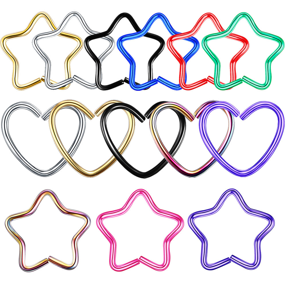 Body Jewelry Surgical Steel Da - Body Jewelry Lip Ring ulasan dan harga