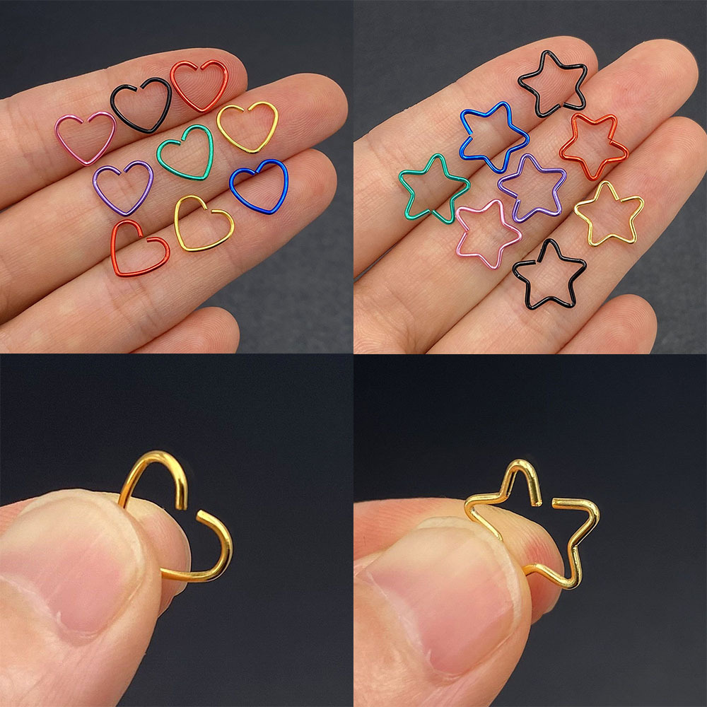 Body Jewelry Surgical Steel Da - Body Jewelry Lip Ring ulasan dan harga