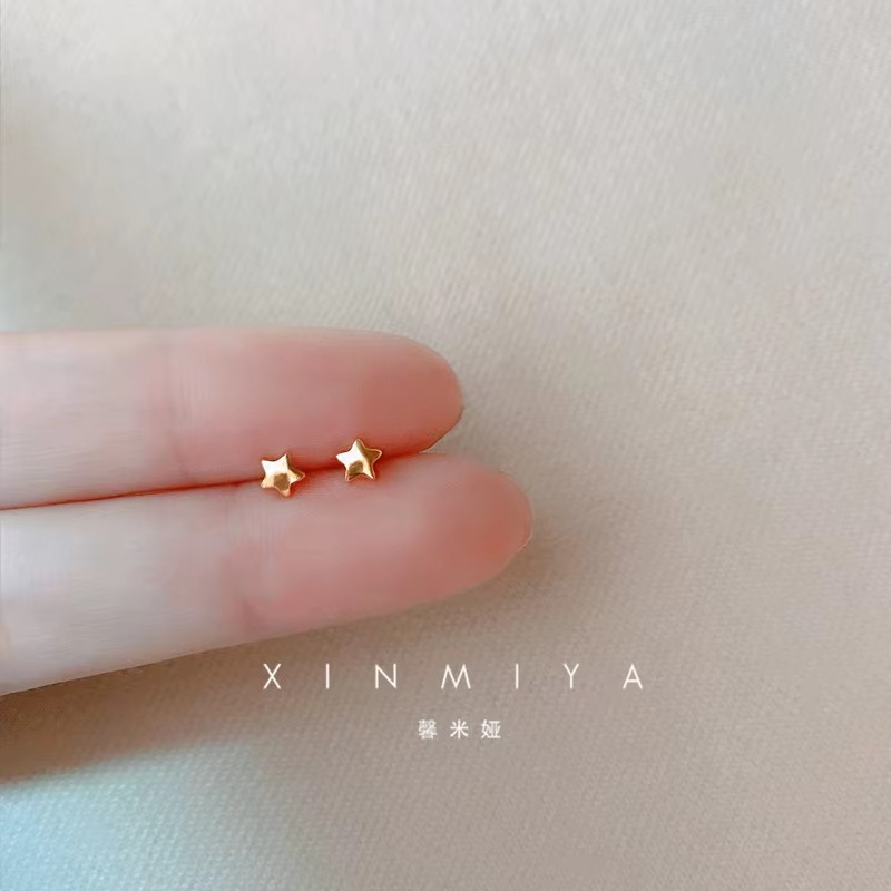 Korean Minimalism Gold Color S - Body Jewelry Hypoallergenic ulasan dan harga
