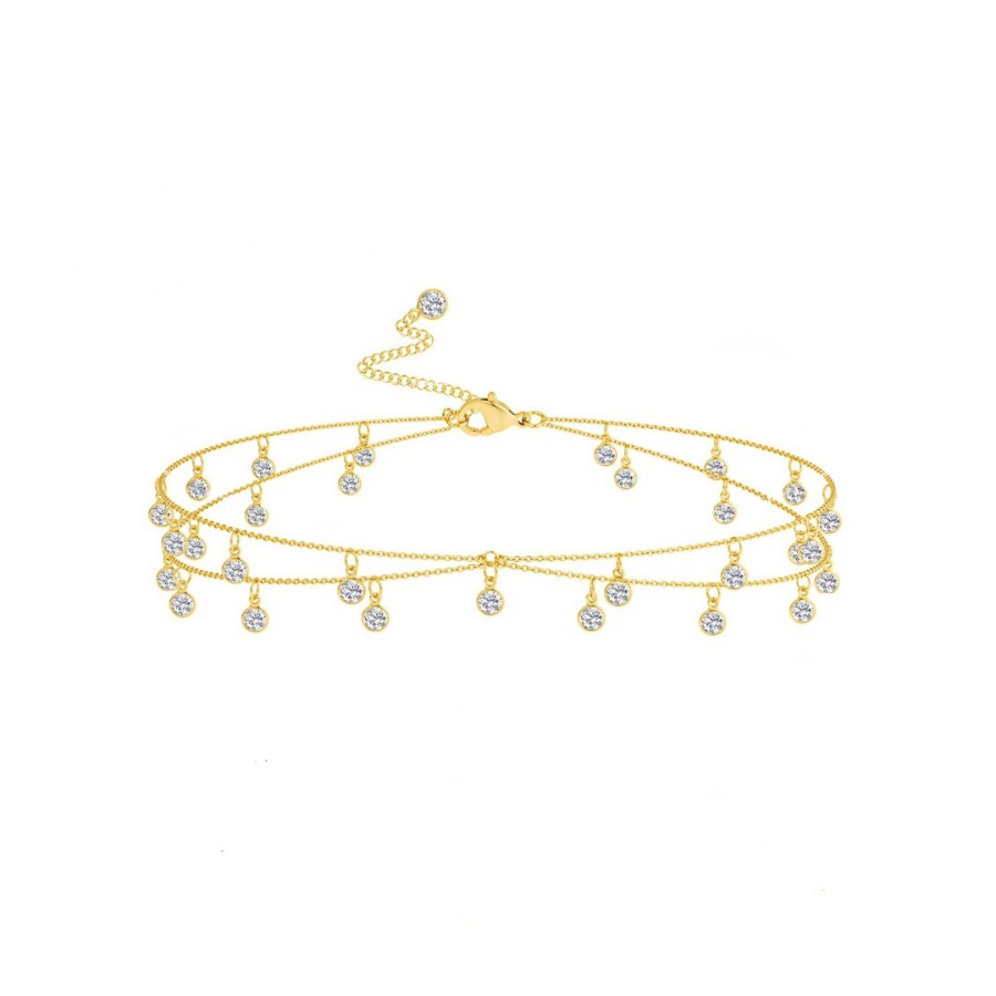 Fashion Boho Double Layer Rhin - Body Jewelry Sale ulasan dan harga