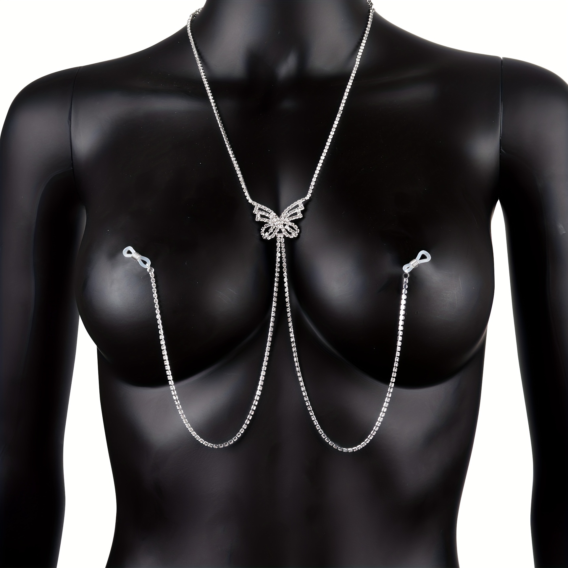 1 pc Tassel Butterfly Nipple C - Body Jewelry Rhinestone ulasan dan harga