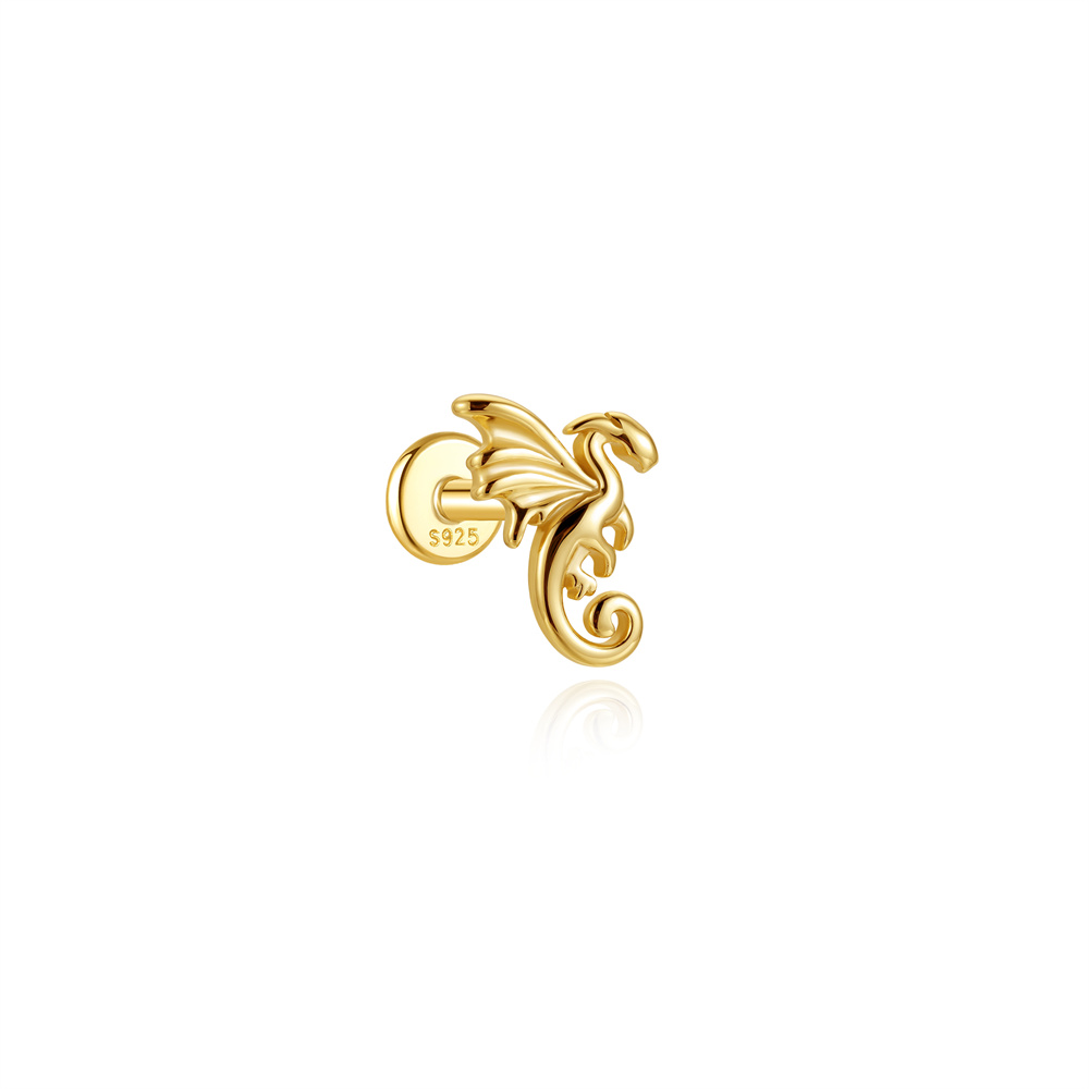 CANNER 925 Sterling Silver Fly - Body Jewelry Flat Back ulasan dan harga