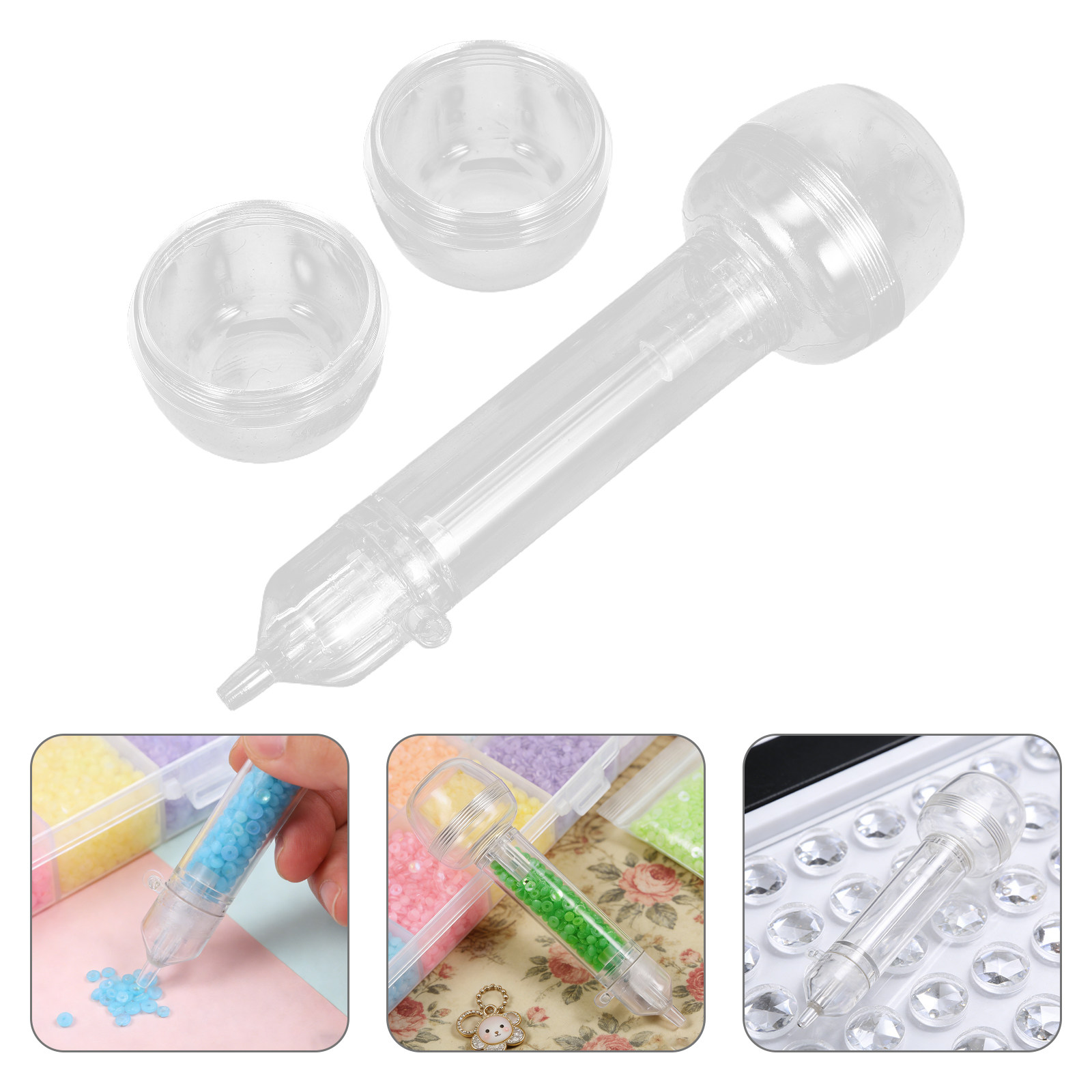 2Pcs Fuse Bead Pen Transparent - Body Jewelry For You ulasan dan harga