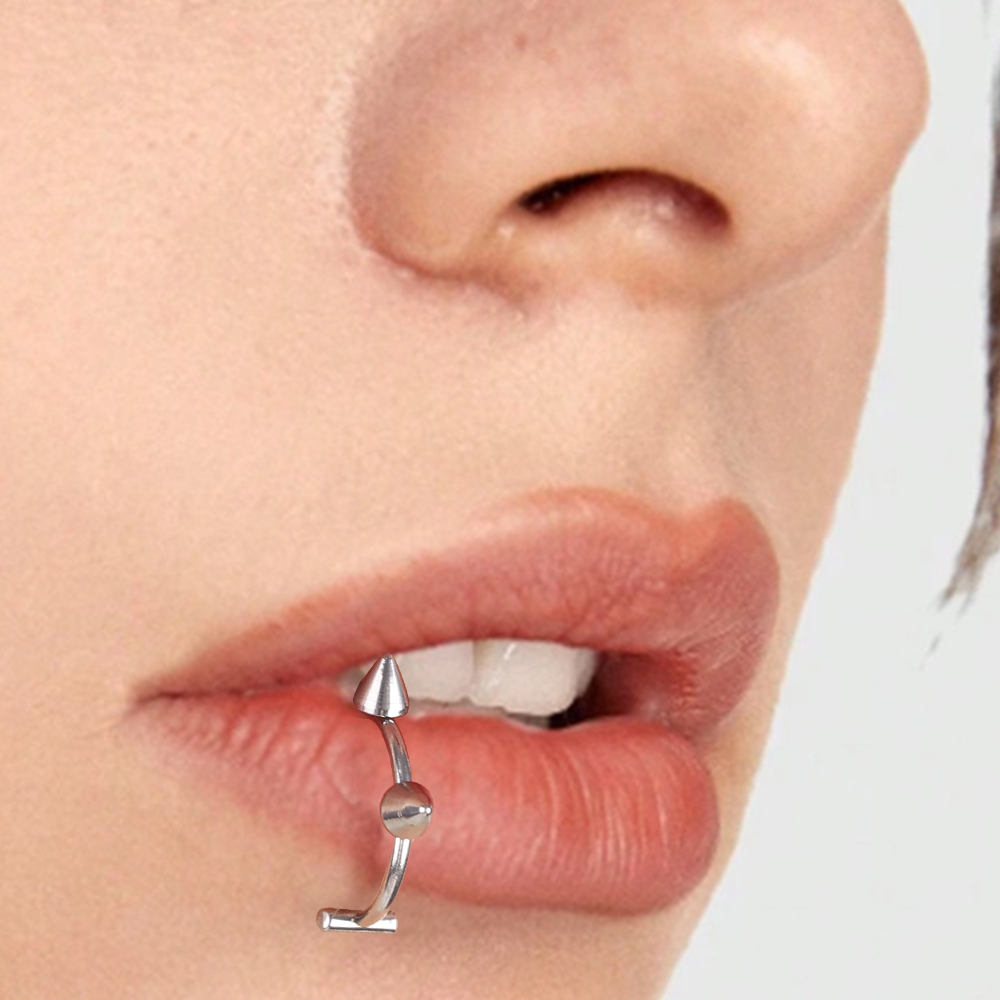 10pcs Punk Nose Ring One Nail  - Body Jewelry Lip Ring ulasan dan harga