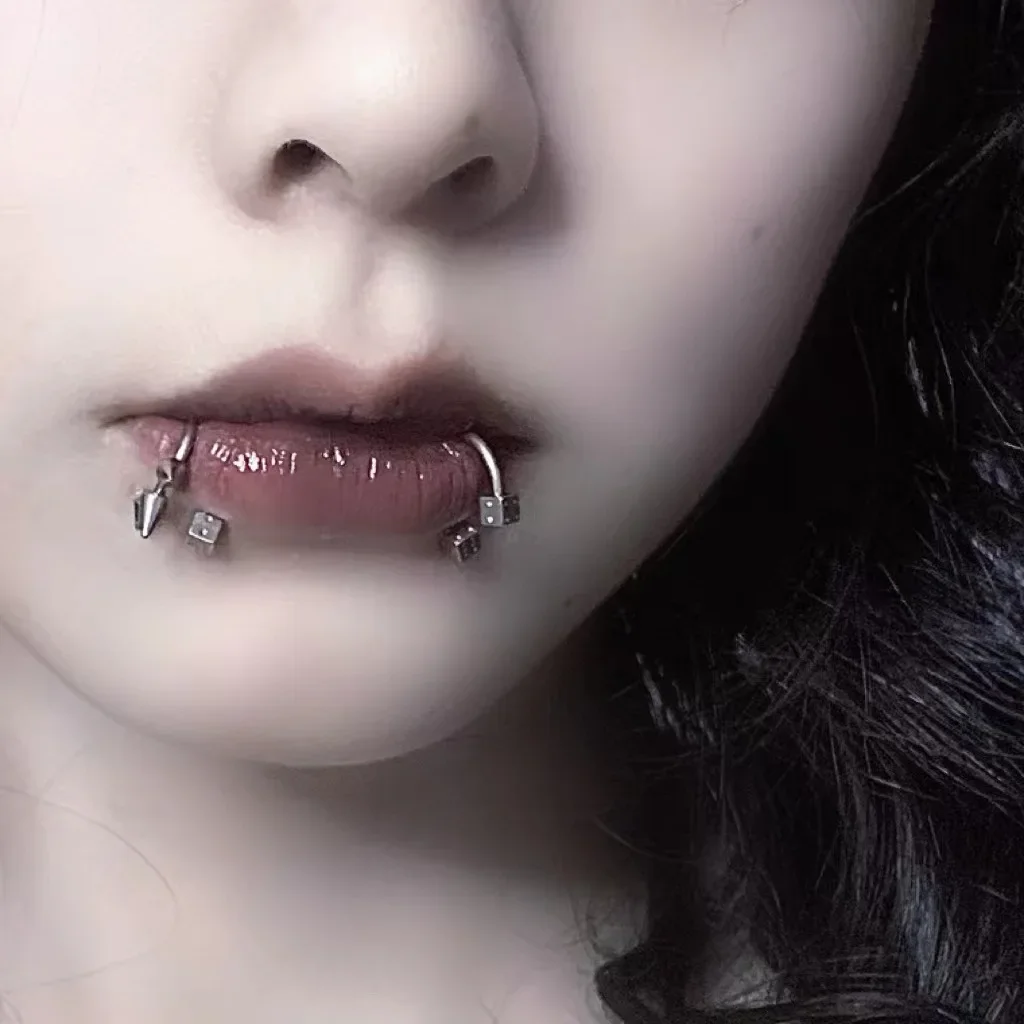10pcs Punk Nose Ring One Nail  - Body Jewelry Lip Ring ulasan dan harga