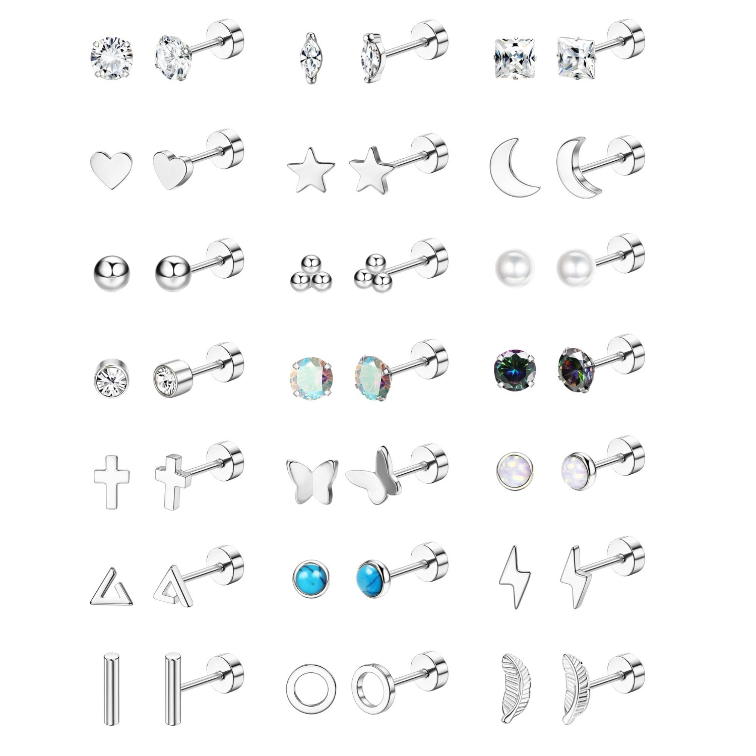 Florideco 1Pair Hypoallergenic - Body Jewelry Hypoallergenic ulasan dan harga