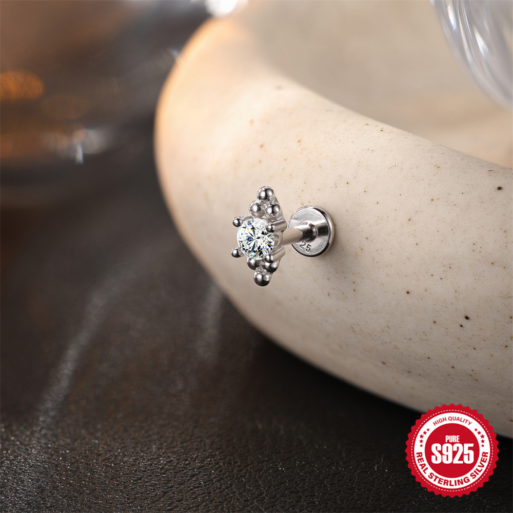 ROXI Moissanite 925 Sterling S - Body Jewelry Flat Back ulasan dan harga