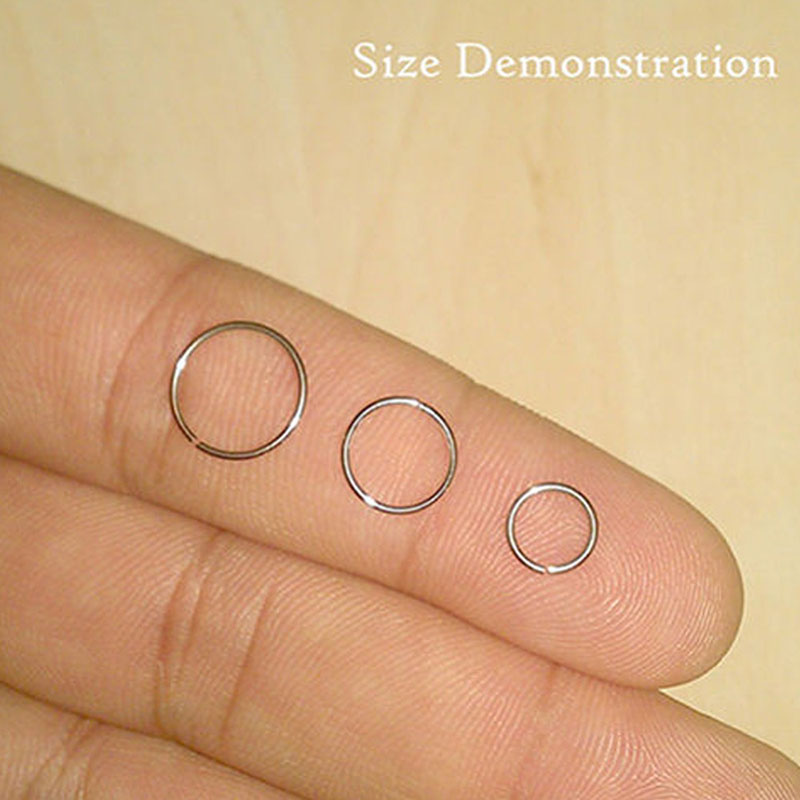 925 silver nose ring lip ring  - Body Jewelry Lip Ring ulasan dan harga
