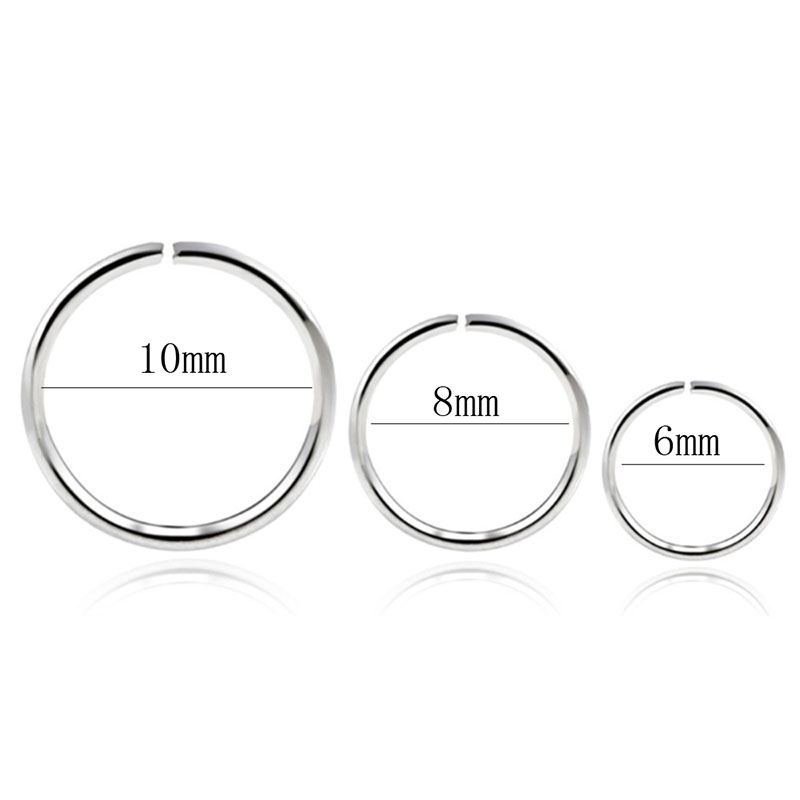 925 silver nose ring lip ring  - Body Jewelry Lip Ring ulasan dan harga