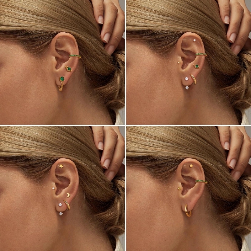 20pcs Stainless Steel Delicate - Body Jewelry Flat Back ulasan dan harga