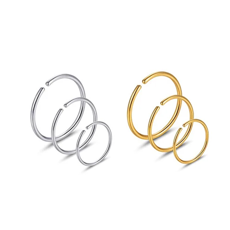 6pcs/lot Hypoallergenic Nose R - Body Jewelry Hypoallergenic ulasan dan harga