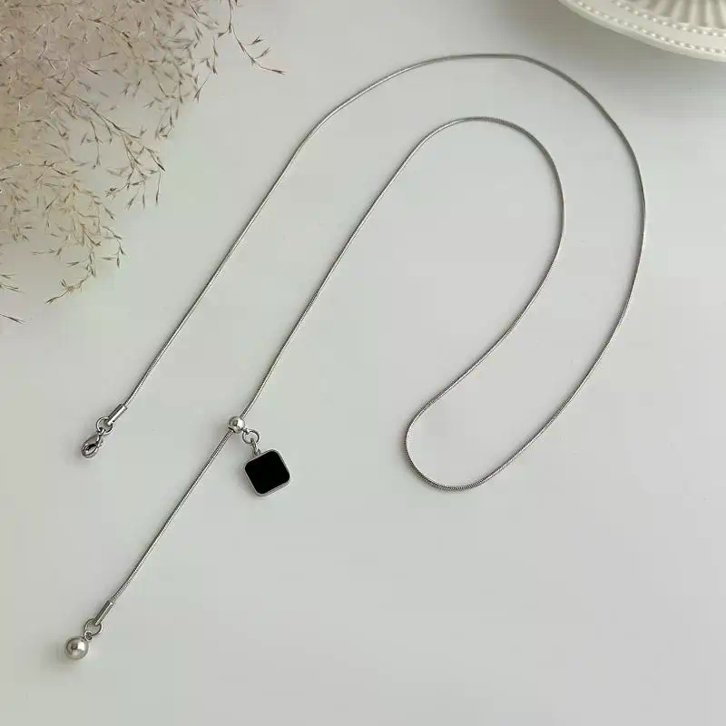 Sparkly Pearl Back Chain Neckl - Body Jewelry For Backless Dress ulasan dan harga